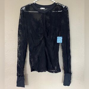 BRAND NEW Free People Lace Long Sleeve Top